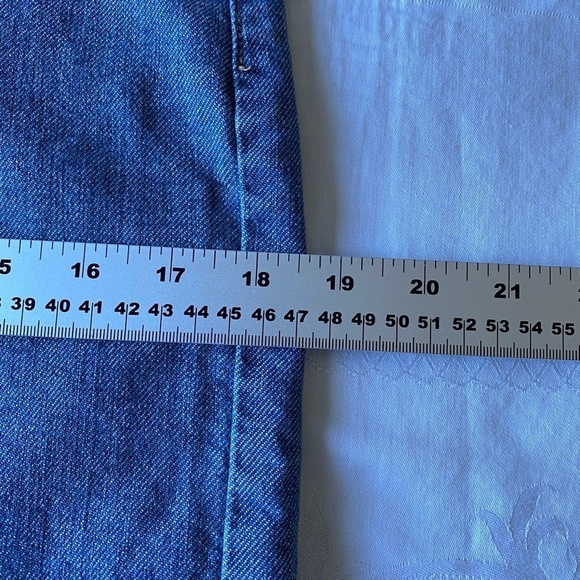 GAP Vintage Hip-Hugger Women's Blue Denim Jean Mini Skirt Stretch Size 8 - Picture 10 of 12